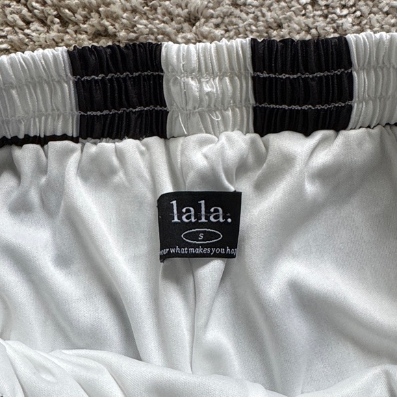 Dressed in Lala Black and White Checkered Pants - Picture 2 of 4